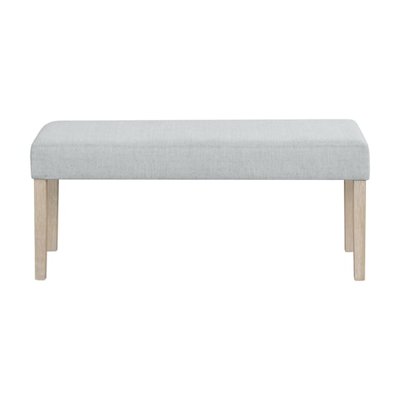 Nmkwnr Upholstered Seat Wood Frame Dining Bench for Dining Room, Living Room, Gray