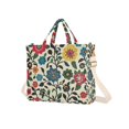 thumbnail image 7 of FORMRS Womens Corduroy Tote Bag Crossbody Shoulder Handbag with Pocket, Vibrant Floral, 7 of 7