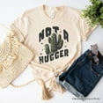 thumbnail image 6 of Not a Hugger T-Shirt With Cactus, Funny Retro White and Natural Tee for Sarcastic Girls, 6 of 8