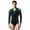 Green, variant on Men Latin Dance Leotard To Long Sleeve Sparkly Rhinestones Ice Skating Training Shirt V Neck for Tango Silver L