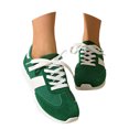 thumbnail image 3 of NOKIO White Sneakers for Women Comfortable Casual Sport Shoes Lightweight Outdoor Walking Footwear with Soft Insole, 𝖫a𝖼e Up Tennis Athlet𝗂c Shoes for Back to College, 3 of 9