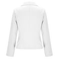 thumbnail image 5 of Rutainlusire Womens Trendy Lapel Comfy Buttoned Blazer Suit Jackets 2026 Womens Casual Blazer Long Sleeve Lapel Button Slim Work Office Blazer Jacket, 5 of 5