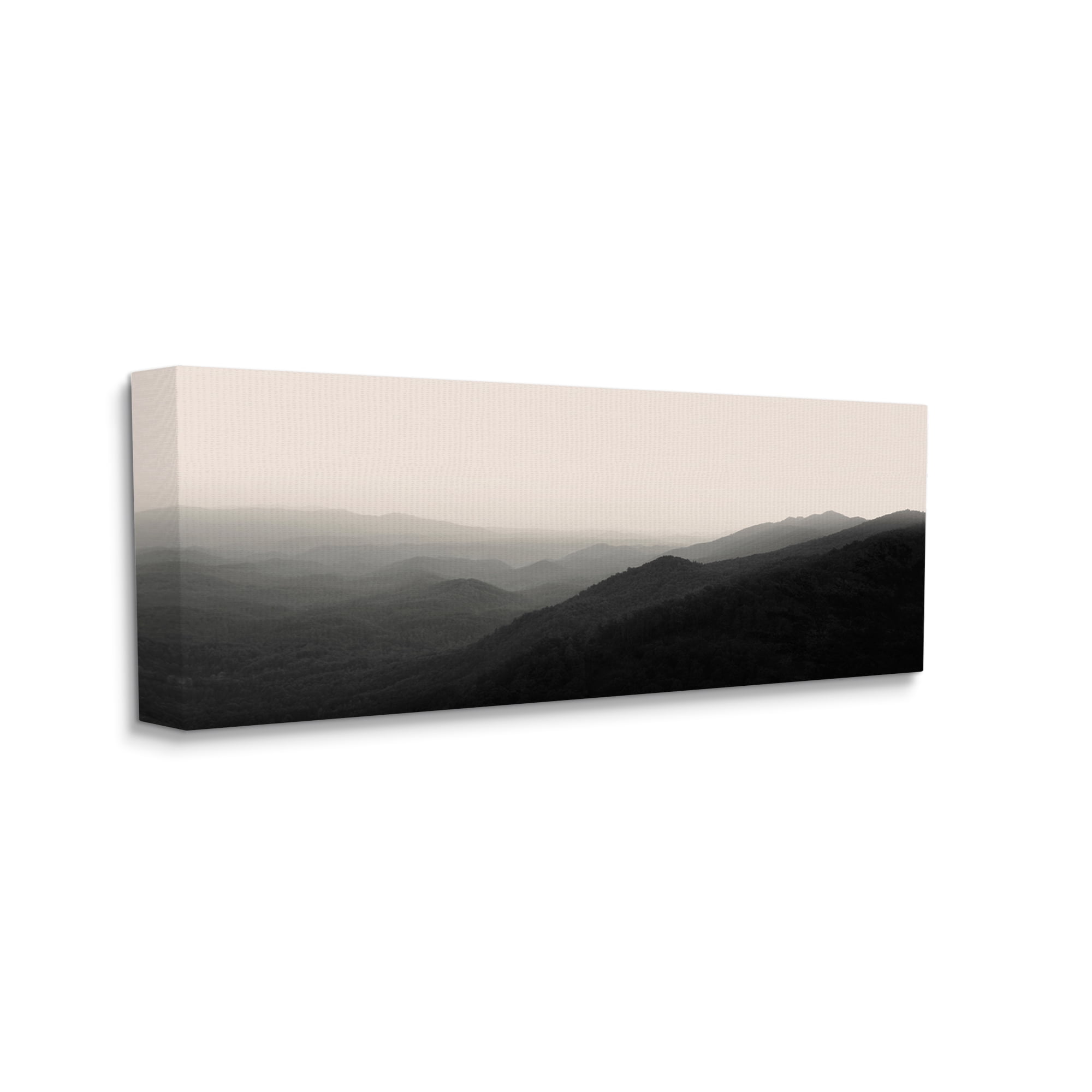 Stupell Solemn Foggy Mountain Peaks Landscape Photography Gallery Wrapped Canvas Print Wall Art