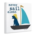 thumbnail image 4 of Stupell Industries Never Sail Alone Dog Animals Painting Unframed Art Print Wall Art, 12 x 12, 4 of 8