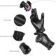 thumbnail image 2 of Guantes de invierno de cuero PU con pantalla táctil para hombre, guantes clásicos negros cálidos para conducir, ciclismo, motocicleta, mensajes de texto, 2 of 5