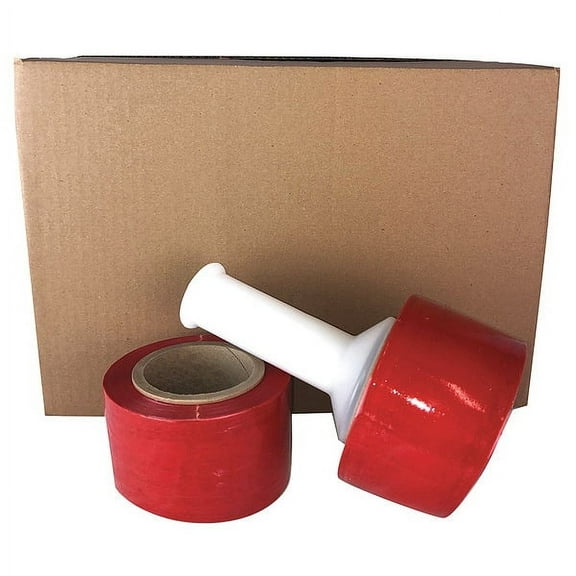 Choice Zoro PSD38010 3 in. 80 gal Stretch Wrap, Red - Pack of 18