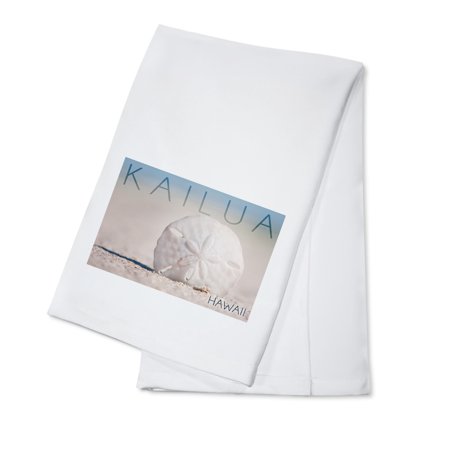 Kailua, Hawaii, Sand Dollar on Beach (100% Cotton Tea Towel, Decorative Hand Towel, Kitchen and Home)