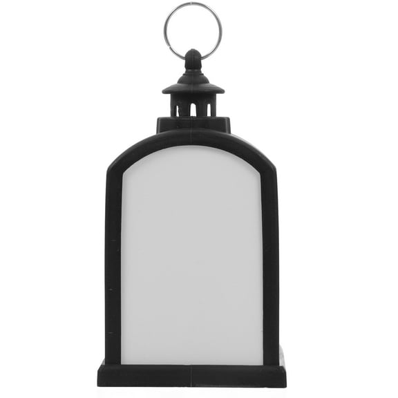 Christmas Decoration Sublimation Lantern Blanks Light for DIY LED Lanterns Black