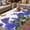 White Dark Blue, variant on Pink Spring Floral Outdoor Rug for Patio/Deck/Porch, Non-Slip Large Area Rug 4 x 6 Ft, Butterfly Farmhouse Indoor Outdoor Rugs Washable Area Rugs, Reversible Camping Rug Carpet Runner