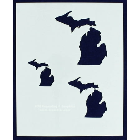Full Page Michigan Stencil Printable