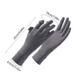 thumbnail image 3 of Ice Silk Cooling UV Protection Gloves Unisex, Fingerless Sun Gloves with Touchscreen Compatible, Anti Slip Breathable Lightweight for Driving Cycling Golf, 3 of 6