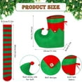 thumbnail image 2 of Adult Felt Elf Hat Shoes and Covers Socks with Bells Christmas Fancy Dress for Women Men Christmas Costume, 2 of 7