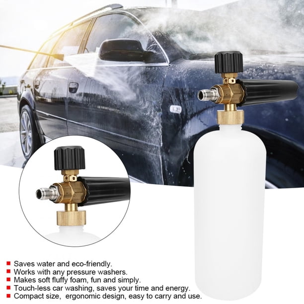 Pistola De Lavado Automático, Ahorra Agua Espuma De Espuma Gruesa De Alta Presión Pistola De Espuma Para Automóvil Lavadora A Presión Para Automóvil De 1 Litro Y 1/4 De