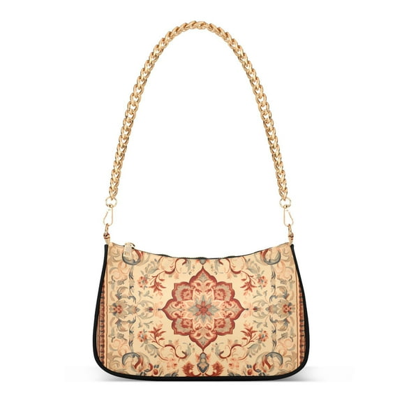 Rustic PatternWomen Small Shoulder Bag Crossbody Tote Hobo Bags Purse Clutch Handbags with Chain Strap for Women