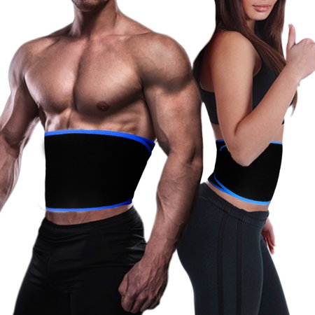 Elegant Choise 8'' Waist Trimmer Belt, Neoprene Adjustable Stomach Fat Burner, Low Back and Lumbar Support with Sauna Suit Effect for Women and Man, (Best Shapewear For Back Fat)