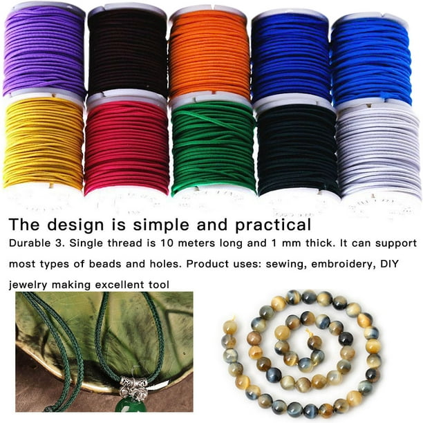 DIY bracelet accessories Jewellery making cord Stretch string for jewellery  making Crafting stretch string Elastic cord beading