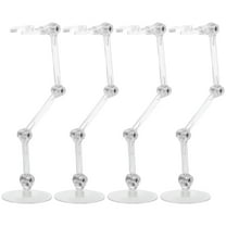 FONDOTIN Action Figure Holder 4Pcs Adjustable Displaying Figure Stand For Room Decoration 1.9x0.6x0.6in