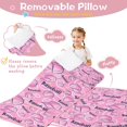 thumbnail image 3 of Pink Baseball Caps and Balls Pattern Toddler Nap Mats for Kids Preschool,Sleeping Mat Bag or Kids,Toddler Sleeping Bag,Toddler Nap Mat or Daycare, 3 of 6