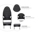 thumbnail image 3 of FUTUREORYY Wall Mounted Ironing Board Holder with Electric Iron Shelf Black Pbt Storage Rack, 3 of 7