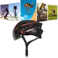 thumbnail image 3 of Sywqhk Casco de bicicleta MTB Bicicleta de carretera Hombres Mujeres Casco Gafas integradas (Rojo) Sywqhk Alta Calidad, 3 of 6