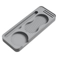 thumbnail image 4 of Tnarru Tapis de Compression en Silicone pour Café avec Rangement Résistant à la Chaleur Léger Polyvalent pour Porte-Filtre et Accessoires 24x9.4x2.2cm Gris, 4 of 8