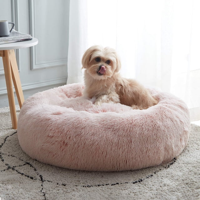 Cama para perro WESTERN HOME WH suave y redonda tipo peluche relajante