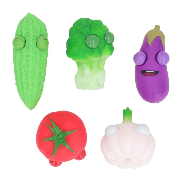 Haga Estallar Los Juguetes Del Apretón De La Tensión, 5pcs Portátiles De La Historieta De Los Juguetes Del Apretón De La Descompresión Para El TDAH