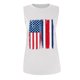thumbnail image 4 of Camiseta sin mangas con estampado de rayas y estrellas de la bandera de EE. UU. para mujer de verano Fridja  gh2871, 4 of 5