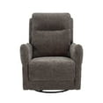 thumbnail image 2 of MINCETA Power Recliner Chairs,Modern Upholstered 270 Swivel Nursery Rocker Glider Recliner for Living Room,Chenille Velvet in Dark Gray, 2 of 5