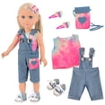 thumbnail image 1 of Doll Playset Ecore Fun Girl de 18 pulgadas con 8 accesorios para niños, 1 of 8