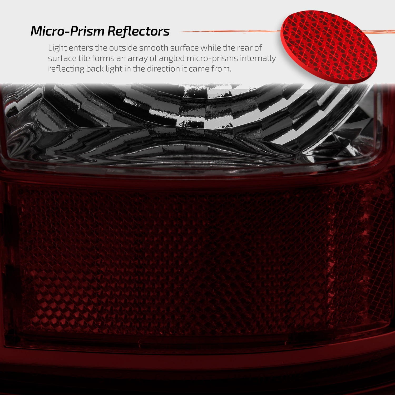 AKKON - For 1999-2002 Chevy Silverado 09-03 GMC Sierra Pickup Truck Red Smoke G2 LED Tail Lights Brake Lamps Pair