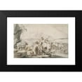 thumbnail image 2 of Circle of Moyses Matheusz van Uyttenbroeck 14x11 Black Modern Framed Museum Art Print Titled - Mercury And&nbsp;Battus (17th&nbsp;Century), 2 of 5