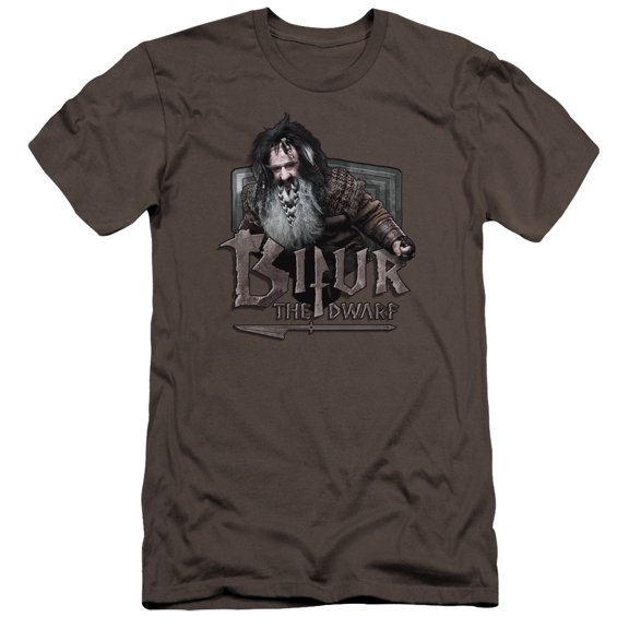 The Hobbit Bifur Premium Canvas Adult Slim Fit 30/1 T-Shirt Charcoal