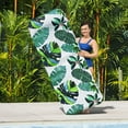 thumbnail image 3 of H2OGO! Blissful Drifter Fabric Floating Mat - 72" x 28.5", Tropical, Inflatable Pool Lounger, Pillow Cushion, Removable Washable UPF Cover, Water Play, 3 of 8