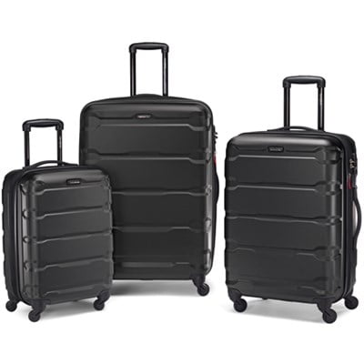 Samsonite Omni PC 3 piece Wheeled Hardside Spinner Luggage Set