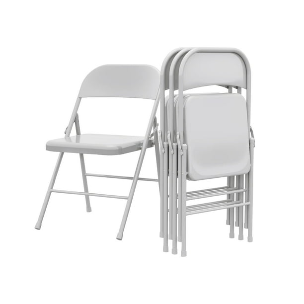 Yeshouse Juego de 4 sillas plegables de metal resistente, capacidad 160 kg, portátiles y apilables