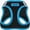 Harness (Black/Blue Trim), variant on Voyager Step-In Air Mesh Dog Harness by Best Pet Supplies