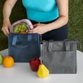 thumbnail image 3 of Lonchera con interior metalizado-Saanvi gris 21.7 x 21.5 x 13.6, 3 of 3