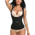 thumbnail image 3 of Vaslanda Sauna Suit Sweat Vest Neoprene Waist Trainer Corset for Weight Loss with Adjustable Waist Trimmer Belt Workout Tank Top, 3 of 8