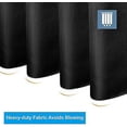 thumbnail image 5 of Black Shower Curtain 180 X 180cm, Black Waffle Shower Curtain, Fabric Shower Curtain With Waffle Weave, Hotel Quality Bathroom Shower Curtains (black), 5 of 5