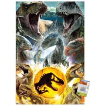 Jurassic World: Dominion - Group Wall Poster with Pushpins, 22.375" x 34"