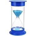 thumbnail image 1 of Reloj de Arena Temporizador 30 Minutos Reloj de Arena Azul Doble Protección para Temporizador de Cocina y Tiempo de Estudio 5 Minutos 15 Minutos 30 Minutos 45 Minutos 60 Minutos, 1 of 4