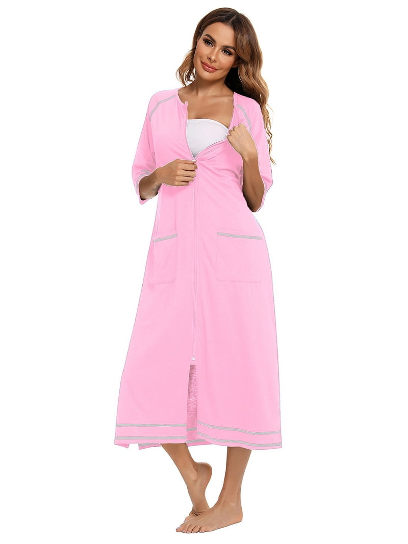 chinese dress ladies House Dress for Women with Pockets Plus Size Mumu Dresses Summer Lounge  Dresses Duster Housecoats Elderly Moo Moos Patio Dress Florar Nightgown  Plus Size Dresses for Elderly Women House Dresses : Amazon.ca: main image 1