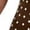 Brown, variant on Women Spaghetti Straps Sleeveless Summer Dresses Polka Dot Split Printed Maxi Dresses Midi Beach Vacation Dress