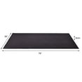 Black 36 in. W x 78 in. L PVC Floor Protector Treadmill Mat Fitness Gym