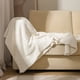 thumbnail image 5 of Manta de punto para adultos, suave y cálida, transpirable, esponjosa, para sofá, cama, reversible, acogedora y difusa, para todas las estaciones, 5 of 5