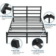 Queen Size Bed Frame with Headboard and Footboard 14 inch Heavy Duty