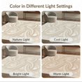 thumbnail image 7 of ODIKA 8'x10' Washable Area Rug Neutral Flowing Pink Curved Motif Border Beige Vintage Loving for Living Room, Under Sectional, Family , Durable, Non-Slip, 7 of 7