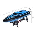 thumbnail image 3 of Bateau RC 2.4GHz Haute Vitesse Télécommande Électrique Bateau de Course RC Jouet pour Piscine, 3 of 7