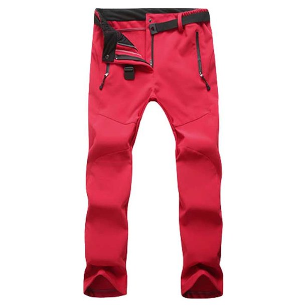 Soidarity Pantalones térmicos de invierno para deportes al aire libre, escalada, senderismo, pesca, Camping, viajes, ciclismo, moto, nieve, esquí, Escalada Mujer Rojo Soidarity OD028987-05